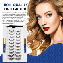 Load image into Gallery viewer, HSBCC Updated 10 Pairs 3D 6D Magnetic Eyelashes and Eyeliner Kit
